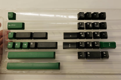 White on Black Keycaps Extensions Kit
