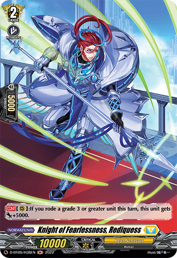 Knight of Fearlessness, Rediquess (Holo)