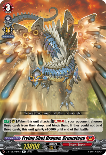 Frying Shot Dragon, Crumstego