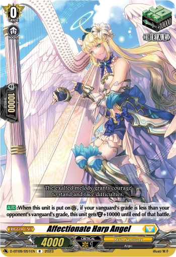 Affectionate Harp Angel