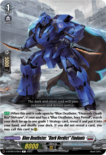 Blue Deathster, "Dark Verdict" Findanis